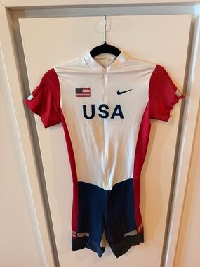 Vintage 2004 USA Olympic Track and Field Nike Player Issued Onesie Unitard Speed